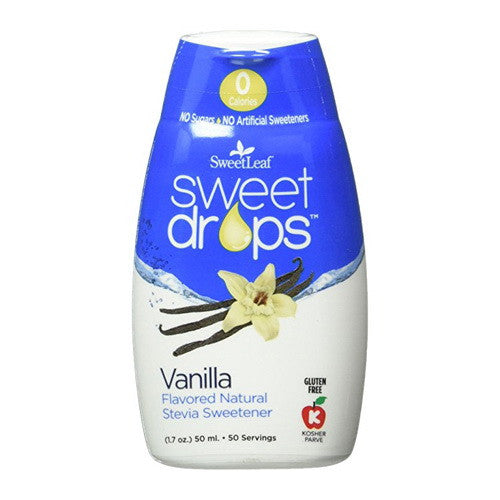 SweetLeaf Sweet Drops Natural Stevia Sweetener, Vanilla, 1.7 Oz